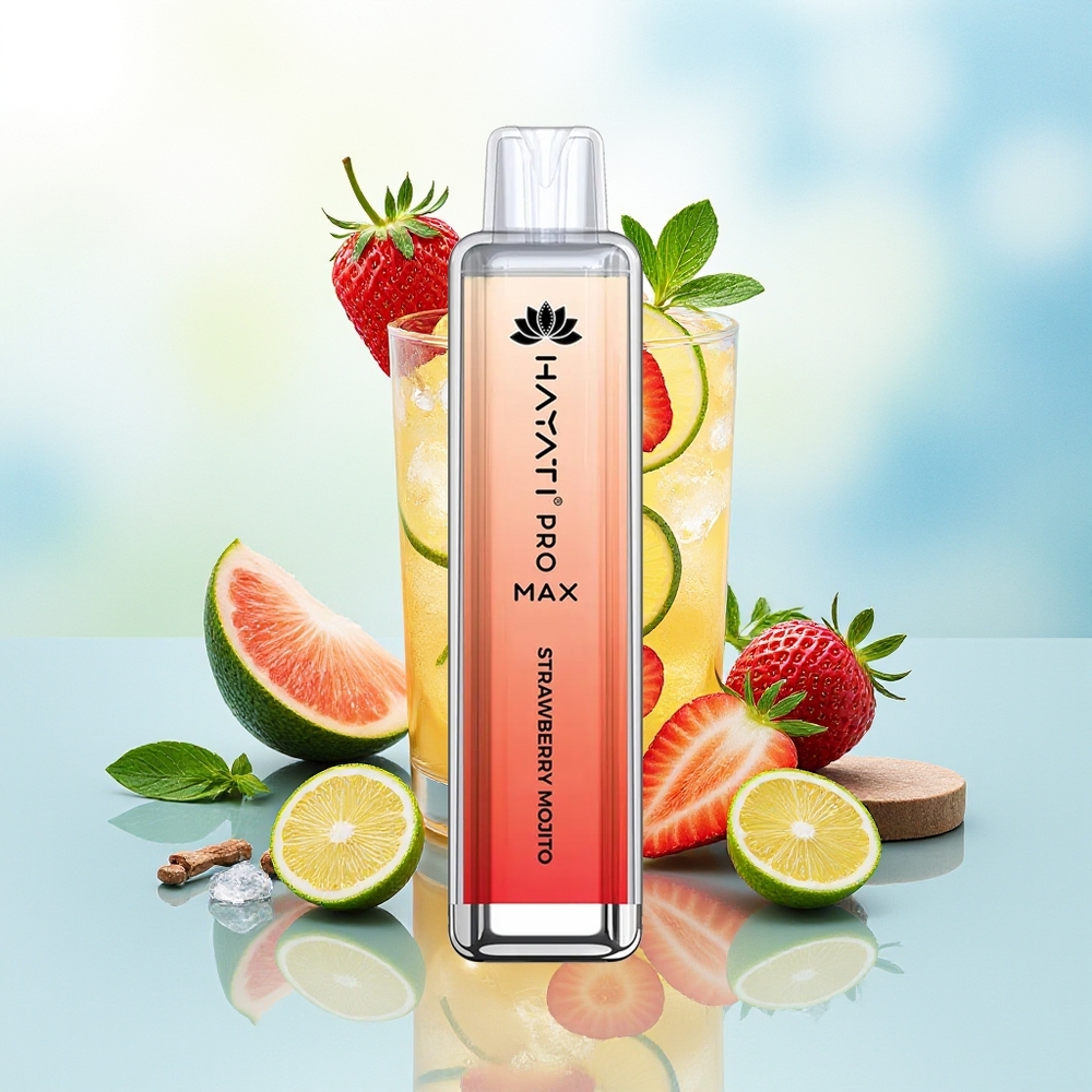 Hayati Pro Max 4000 Tõmmet Aktiveeritud 1400mAh Maasikamoijito