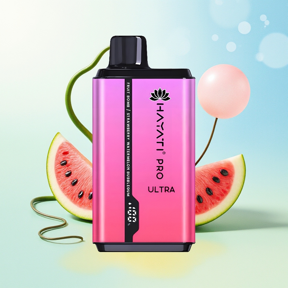 Hayati Pro Ultra 15000 Suud Eelneeldatud 2 12ml 2% Maitsed: Puuviljalõhk Straw' Vesimeloni Nätsu