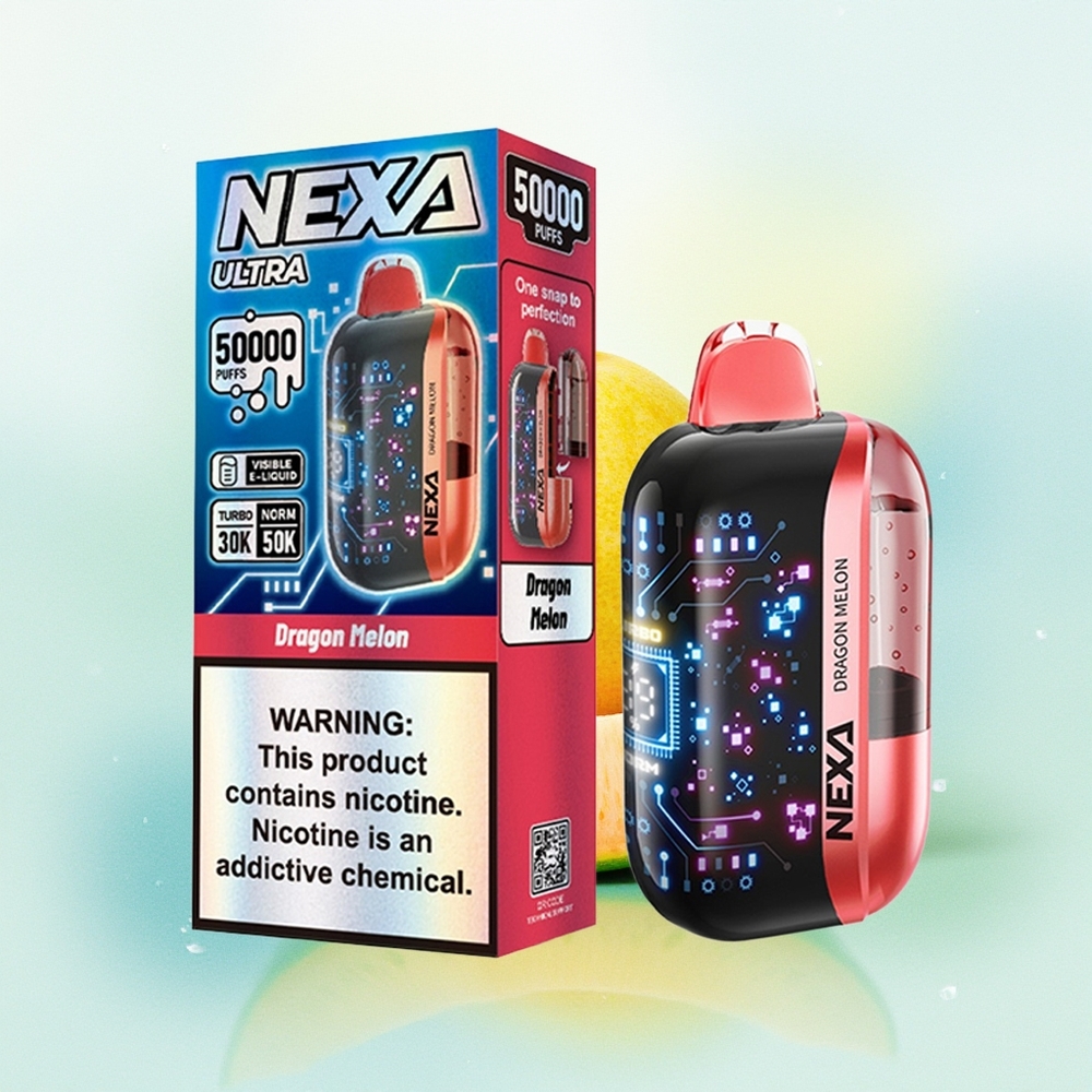 NEXA Ultra 50000 Puhu 20ml 800mah 5% 0.9ohm Draakon-Melon