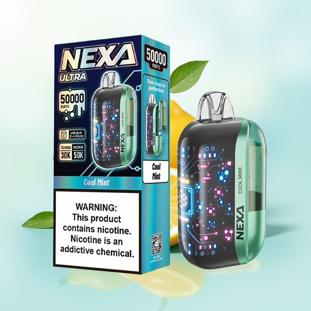 NEXA Ultra 50000 Südamikuga 20ml 800mah 0.9ohm Kuunis Jahutav Mint