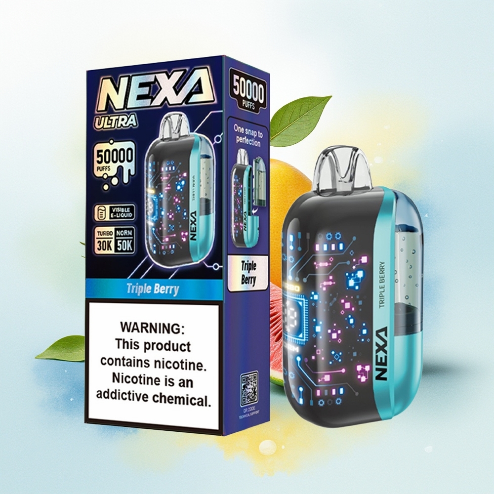 NEXA Ultra 50000 Suits Kolme-mari 20ml 800mAh 5% Tüüp-C 0.9ohm Kuvar