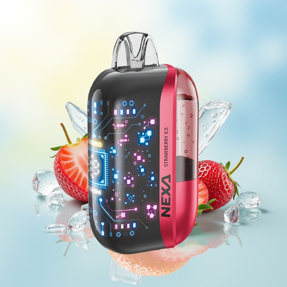 NEXA Ultra 50000 Suu 20ml 800mah 5% 0.9ohm 3d Ekraan Type-C Maasikajää