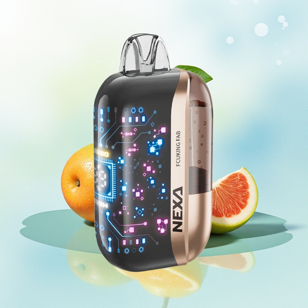NEXA Ultra 50000 Suu 20ml 800mah 5% Nikotiini 0.9ohm Duplexvõrk Kuvar Tüüp-C Laadimine Fucking Fab