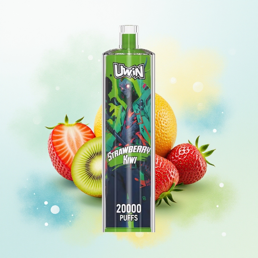 UWIN Shisha Hookah Crystal 20000 Sügavkopsu 22ml Maasikas-Kiivi