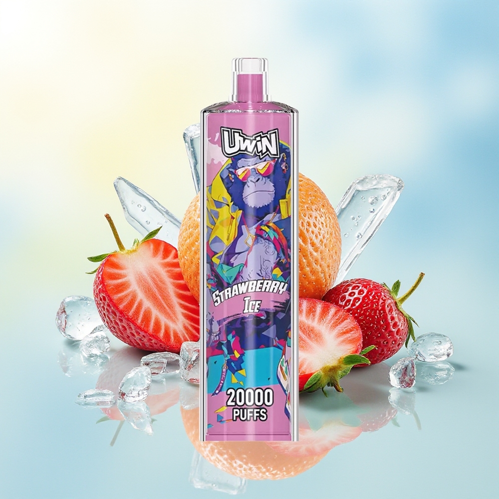 UWIN Shisha Hookah Crystal 20000 Sõõmuta Mesh Coil Type-C Maasikajää
