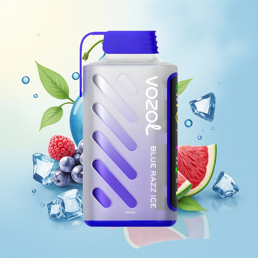 VOZOL Gear Power 20000 Puffs S.i.L.C. Tech Dual Mesh Coil 20mL Sinine Vaarikas Jää