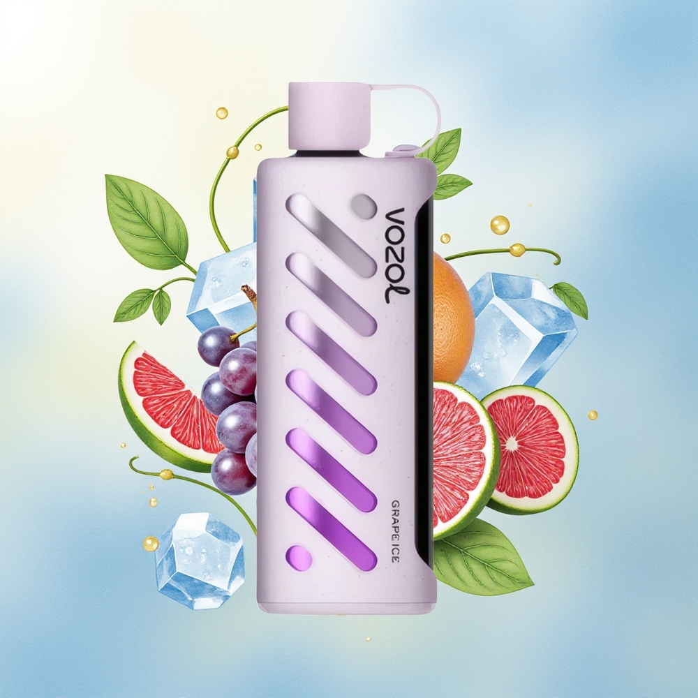 VOZOL Gear Shisha 25000 Suudet Dual Mesh 1000mAh 5mg/ml Viinamäe-Jää