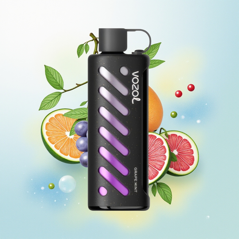 VOZOL Gear Shisha 25000 Suudet S.i.L.C Tech Dual Mesh Viinamäda-Mündi Kange 5mg/ml