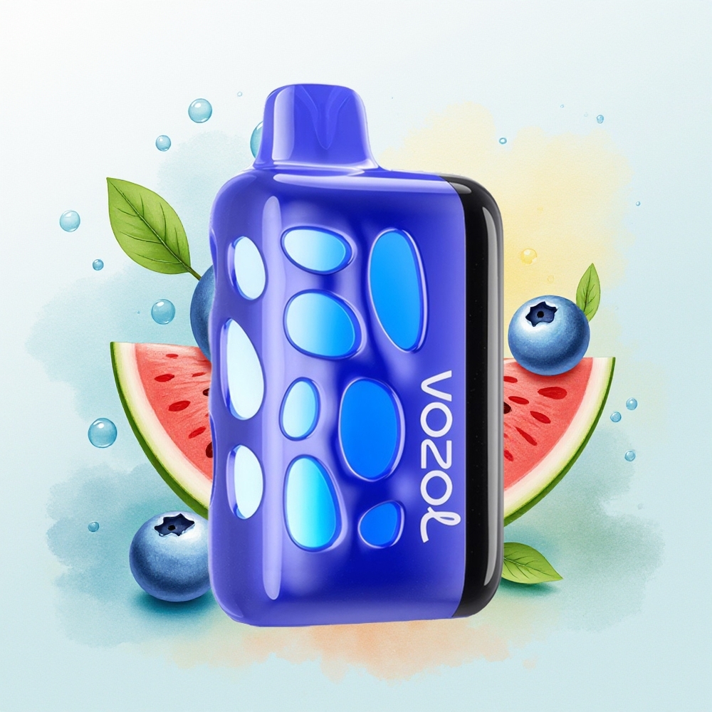 VOZOL RAVE 40000 Suitsupõlevik 270-kraadine Helendav Disain 1000mAh Mustikas-Arbuus