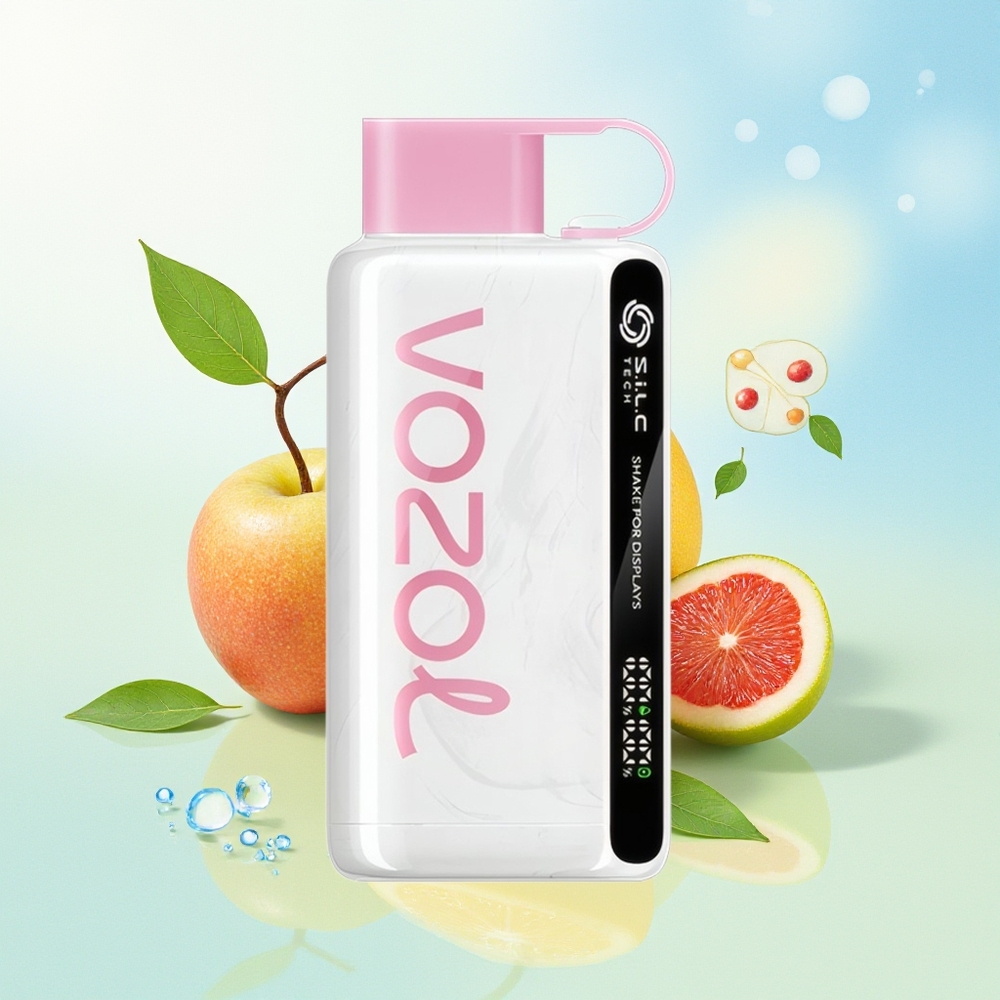 VOZOL STAR 9000/12000 Suitsupuhumine Kiire Laadimine 30% Taaskasutatud Plastik Kreemikookide Kombo