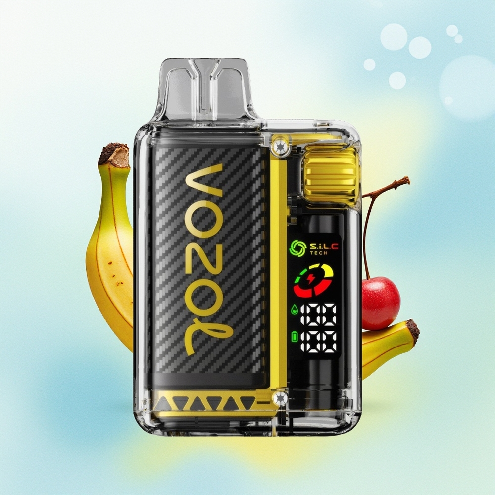 VOZOL Vista 20000 Puffs Taastetav Akuga 650mAh OLED Ekraaniga 6 Tasemelise Võimsuse Reguleerimisega Draakonpuu Banaan Kirss