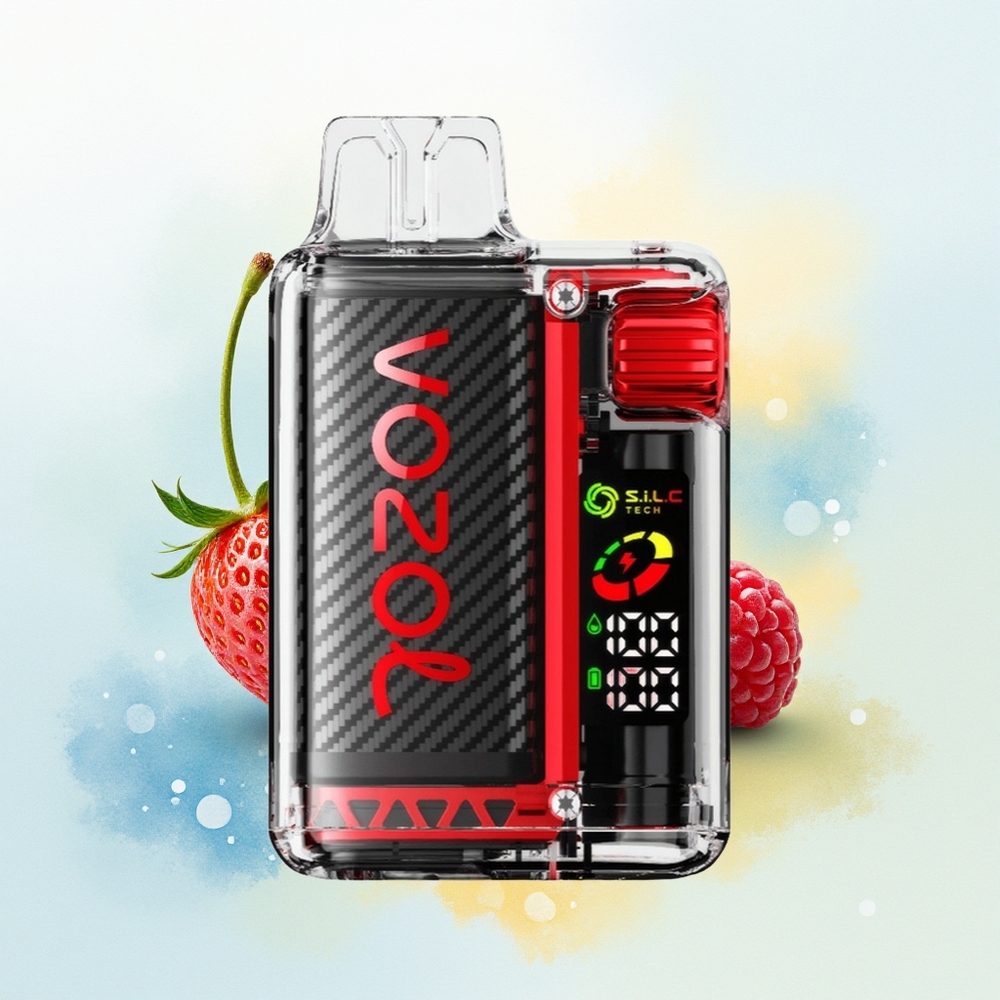 VOZOL Vista 20000 Puffs Taastetav Akuga MTL Vapetamiseks OLED Ekraaniga Maasika Vaarik Kirss