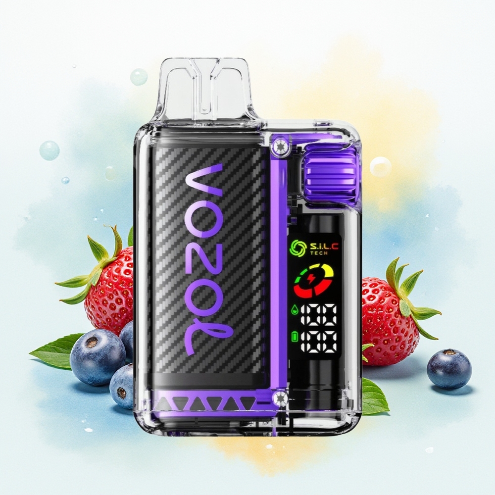 VOZOL Vista 20000 Sutsud Taastlaetav 6-tasemeline Võimsus OLED Ekraan S.i.L.C Tech Dual Mesh MTL Segatud Marjad