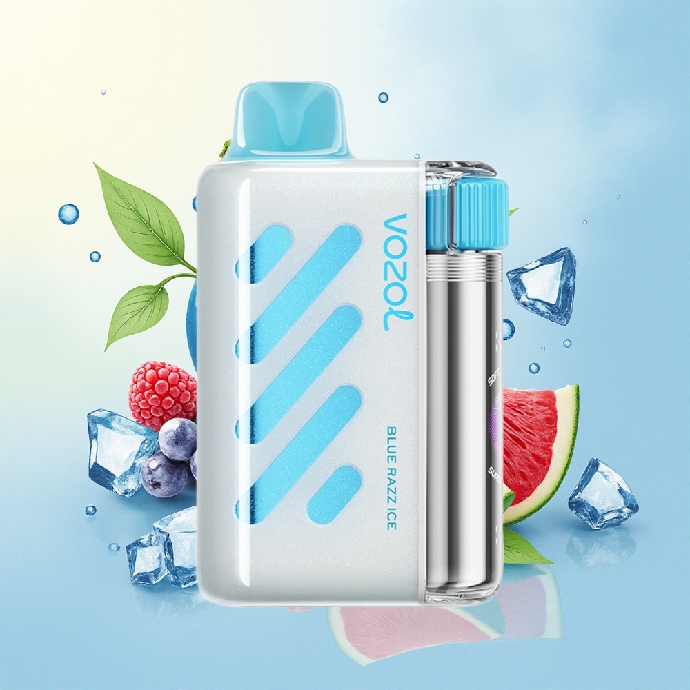 VOZOL VISTA 40000 SÜGAMIST LAETAV MESH SINISE VAARIKA JA JÄÄ MAITSEGA E-VEIP